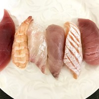 KINKA sushi bar izakaya 渋谷 - おまかせ握り寿司6貫 1600円