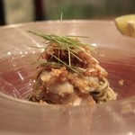 齋華 - 鮑の胡麻和え蕎麦