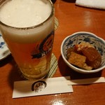 やじろ兵衛 - 生ビールとお通し