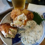 あなぐま亭 - 鮭コロッケ中身