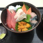 発寒かねしげ鮮魚店 - シゲちゃんのお任せ丼850円！