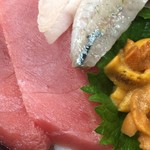 発寒かねしげ鮮魚店 - マグロの赤身とウニ！