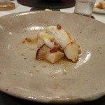 食堂セゾンドール - ◆呼子・甲烏賊　エリンギサラダ　松の実　焦がしバター