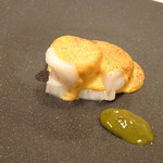 食堂セゾンドール - ＊雲丹グラタン風に仕上げてあるそうですが、雲丹クリームの味わいがとてもいいですね。 肝ソースを足すと、また美味しい。