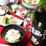 sakefanzokkon - ＜天然鯛と蟹の土鍋炊込みご飯＞冬コース