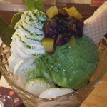 クックカフェ　旅の途中に - ボリュームばっちりのパフェですよ。