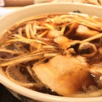 味奈登庵 - #食べログ的に撮るとこうなる。  
      肉もねぎもプリタツでオトーサンはウレシイ♡