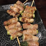 Yokkaichi Sakaba Kushidama Nakagawara - ぶたくし（アスパラ）