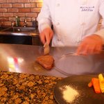 She'll be - 低温でじっくり焼いてます。