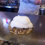 She'll be - ガーリックライスの工程（御飯投下）