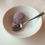 自然食カフェ　すぴか - 豆乳アイス（ブルーベリー）