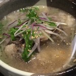 板前焼肉 一笑 江戸堀店 - テールスープ