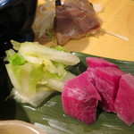 燦醸小町 - 白菜の浅漬けとカブの漬物(2017年11月)