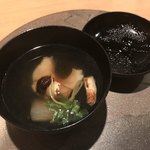 霞庭 まつばら - 甘鯛と松茸のお椀