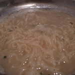 Toriichidai - 参鶏湯（1～2人前）：最後のシメはラーメンで。