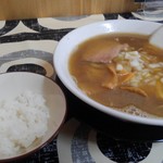 Terakafe Chuu Ka Soba Mizu Kami - 煮干しそば+小ライス