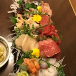 大衆料理 つきじ - さしみ盛り合わせ