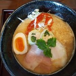 南部屋路ばた - 限定麺「牛白湯味噌そば」(2017年11月3日)