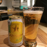 Ottotto BREWERY - 消毒してから持ってきてくれる気を利かしたグラスはビシャビシャでグラスの底に水が溜まっているのでＲ( ˶´⚰︎`˵ )