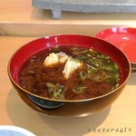 まき田鮨 - かわはぎとじゅんさいのお味噌汁