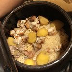 旬菜 おぐら家 - 丹波栗と大山鶏の炊きこみご飯