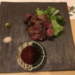 旬菜 おぐら家 - 尾崎牛ヒレ肉炭焼き