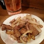 鳥勝 - お気に入りのレバーステーキ