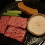 華水亭 - 鳥取和牛のステーキ