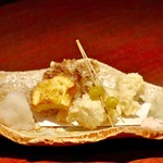 山葵野 - 舞茸と鱧の天ぷら