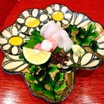 祇園もりわき - 本マグロと鯛と剣先烏賊のお造り