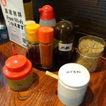地鶏Soba十五屋 - 調味料色々～