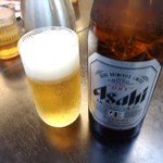 丸萬 - 瓶ビール（中）　518円