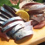 かわなみ鮨 - 〆鯖、秋刀魚刺身