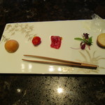 旬熟成hakko - まずはミニバーガーをセルフで