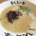 博多元気一番‼︎ - デフォルトのラーメンは700円と、地元民価格よりお高め設定です。 普通モードと濃厚モードが選べます。