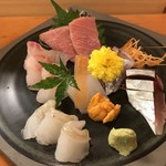 ふく鮨 - 刺身盛り合わせ