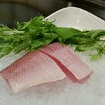 横浜うかい亭 - 甘鯛、調理前。