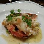 横浜うかい亭 - 娘のコース　魚介（オマール海老）。