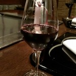 横浜うかい亭 - これは娘の有機葡萄ジュース（赤）。