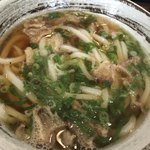 かつまさ - あぶらかすと刻みねぎだけのシンプルなうどん