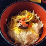 寺子屋 - 但馬牛しぐれ煮のご飯