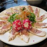 名古屋コーチンと本格鶏料理 隠れ家個室 鶏の久兵衛 - 鶏ささみのカルパッチョ
