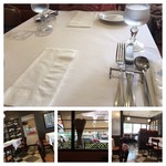 ビストロ ラ ポーレ - テーブルセッティングと店内