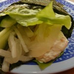 Muten Kurazushi - シャリ野菜えびマヨ手巻き