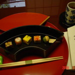 玄冶店 濱田家 - 前菜（あん肝煮こごり、岩茸玉子ほか）