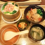 Ootoya - 駿河湾産桜えびのせいろご飯と鶏と野菜のみぞれあんかけ定食