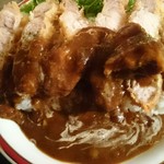 カレー屋アカマル - 厚切り豚ロースカツカレー￥１３８０ご飯大盛り￥１００パクチー追加￥１５０