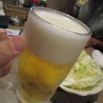 Yakitoriya sumire - まずはビアーで乾杯！