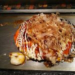 京ちゃばな～大地の恵み～ - お好み焼 海鮮 1,380円+トッピング モダンの麺=1,660円 2017年11月