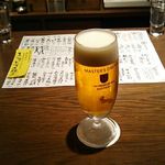 ぽんしゅや 三徳六味 - 生ビール 570円 2017年11月